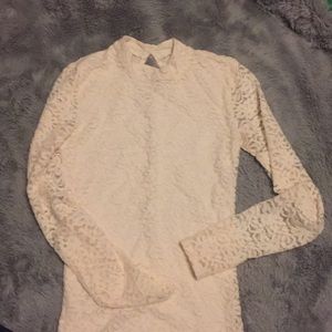 Lace long sleeve shirt